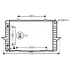 Radiateur, refroidissement du moteur VO2118 Ava Quality Cooling VO2118