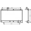 Radiateur, refroidissement du moteur TO2331 Ava Quality Cooling TO2331