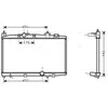 Radiateur, refroidissement du moteur TO2318 Ava Quality Cooling TO2318