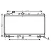 Radiateur, refroidissement du moteur SU2065 Ava Quality Cooling SU2065