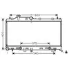 Radiateur, refroidissement du moteur SU2066 Ava Quality Cooling SU2066
