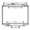 Radiateur, refroidissement du moteur DN2300 Ava Quality Cooling DN2300