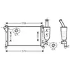 Radiateur, refroidissement du moteur FT2291 Ava Quality Cooling FT2291