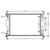 Radiateur, refroidissement du moteur AI2201 Ava Quality Cooling AI2201