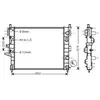 Radiateur, refroidissement du moteur MSA2331 Ava Quality Cooling MSA2331
