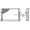 Radiateur, refroidissement du moteur MSA2342 Ava Quality Cooling MSA2342