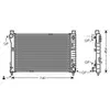 Radiateur, refroidissement du moteur MSA2286 Ava Quality Cooling MSA2286