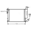 Radiateur, refroidissement du moteur CNA2154 Ava Quality Cooling CNA2154