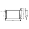 AVA Deutschland GmbH Radiateur moteur pour PEUGEOT: 106 (Ref: CNA2118)