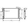 Radiateur, refroidissement du moteur CNA2120 Ava Quality Cooling CNA2120