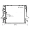 Radiateur, refroidissement du moteur AU2198 Ava Quality Cooling AU2198