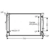Radiateur, refroidissement du moteur AIA2125 Ava Quality Cooling AIA2125