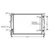 Radiateur, refroidissement du moteur AIA2122 Ava Quality Cooling AIA2122