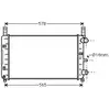 Radiateur, refroidissement du moteur FDA2117 Ava Quality Cooling FDA2117