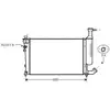 Radiateur, refroidissement du moteur CNA2168 Ava Quality Cooling CNA2168