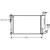 Radiateur, refroidissement du moteur CNA2155 Ava Quality Cooling CNA2155