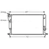 Radiateur, refroidissement du moteur TO2399 Ava Quality Cooling TO2399