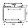 Radiateur, refroidissement du moteur MZ2213 Ava Quality Cooling MZ2213