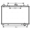 Radiateur, refroidissement du moteur OL2456 Ava Quality Cooling OL2456