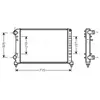 AVA Deutschland GmbH Radiateur moteur pour FIAT: Doblo (Ref: FTA2262)
