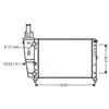 Radiateur, refroidissement du moteur FTA2138 Ava Quality Cooling FTA2138