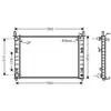 Radiateur, refroidissement du moteur FDA2326 Ava Quality Cooling FDA2326