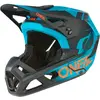 Oneal SL1 Strike Casque de descente, noir-bleu, taille XL pour Hommes