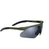 Mil-Tec Lunettes balistiques et de soleil Raptor Swisseye - DCA - Vert - Teinté - Jaune - Polycarbonate