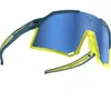 Lunettes Dynafit Trail Evo bleu jaune avec verres Divel Evo Cat 3 bleu