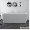 Tellkamp Pura Baignoire rectangulaire en îlot, 0100-285-00-A/CR,