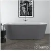 Tellkamp Solitär Baignoire balnéo ovale en îlot, W100-282-S0-A/CRWMCM,