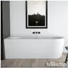Tellkamp Pio Baignoire d’angle, avec habillage, 0100-277-0B-R-A/CRWM,
