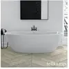 Tellkamp Space Baignoire balnéo ovale en îlot, W100-288-00-A/CR,