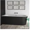 Tellkamp Pio Baignoire d’angle, avec habillage, 0100-055-SB-R-AUF/CRWMEB