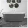 Tellkamp Easy Baignoire balnéo ovale en îlot, W100-076-SB-A/CRWMCM,