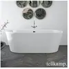 Tellkamp Easy Baignoire balnéo ovale en îlot, W100-076-00-A/CR,