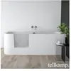 Tellkamp Salida Baignoire pour petits espaces, avec zone de douche et ...
