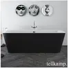Tellkamp Pura Baignoire rectangulaire en îlot, 0100-085-00-A/CRWMEB,