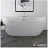 Tellkamp Spirit Baignoire balnéo ovale en îlot, W100-083-S0-AUF/CRWM,