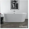 Tellkamp Solitär Baignoire ovale en îlot, 0100-082-00-A/CRWM,