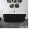 Tellkamp Easy Baignoire ovale en îlot, 0100-276-0B-A/CRWMEB,