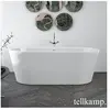 Tellkamp Easy Baignoire balnéo ovale en îlot, W100-276-00-A/CR,