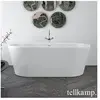 Tellkamp Easy Baignoire ovale en îlot, 0100-276-0B-A/CRWM,