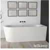 Tellkamp Pio Baignoire d’angle, avec habillage, 0100-255-00-L-A/CRWM,