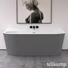 Tellkamp Solitär Wall Baignoire semi-îlot avec habillage, 0100-255-00-...