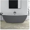 Tellkamp Space Baignoire ovale en îlot, 0100-088-00-A/CRWMCM,