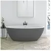 Tellkamp Space Baignoire balnéo ovale en îlot, W100-258-00-A/CRWMCM,
