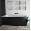 Tellkamp Pio Baignoire d’angle, avec habillage, 0100-255-S0-R-A/WGSW,