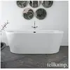 Tellkamp Easy Baignoire balnéo ovale en îlot, W100-076-S0-A/WMWM,