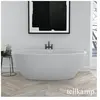 Tellkamp Space Baignoire balnéo ovale en îlot, W100-058-S0-AUF/WMWM,